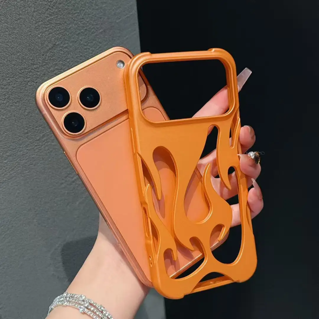 3D Hollow Flame Dissipate Heat Phone Matte Case For iPhone 17 16 Plus 15 Pro Max Glitter Soft Shockproof 17 Pro Cover Funda
3D Hollow Flame Dissipate Heat Phone Matte Case For iPhone 17 16 Plus 15 Pro Max Glitter Soft Shockproof 17 Pro Cover Funda 