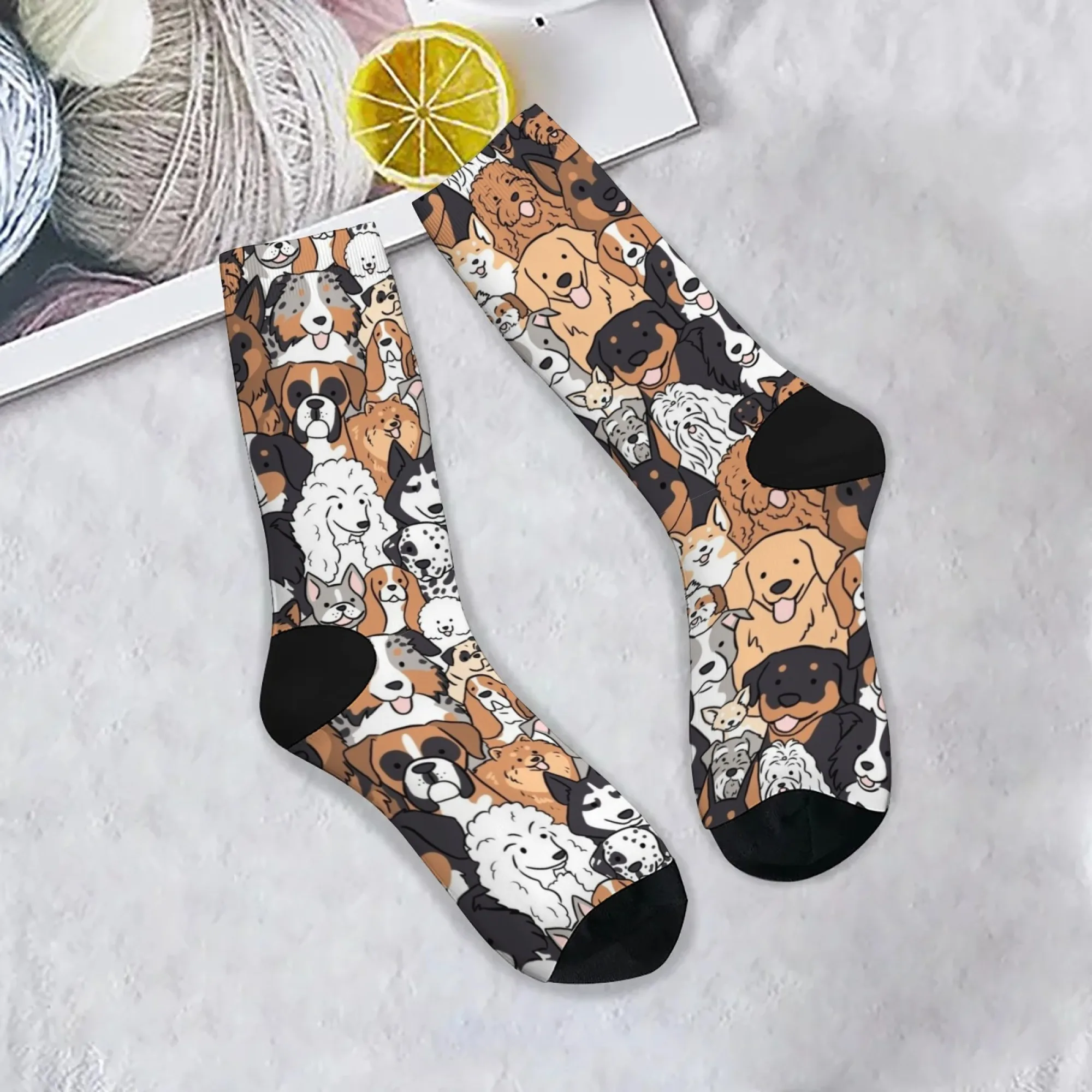 Cartoon Dog Print Men's Socks Novelty Harajuku Retro Funny Street Hip-Hop Socks Breathable Non-slip Socks Party Holiday Gift
Cartoon Dog Print Men's Socks Novelty Harajuku Retro Funny Street Hip-Hop Socks Breathable Non-slip Socks Party Holiday Gift