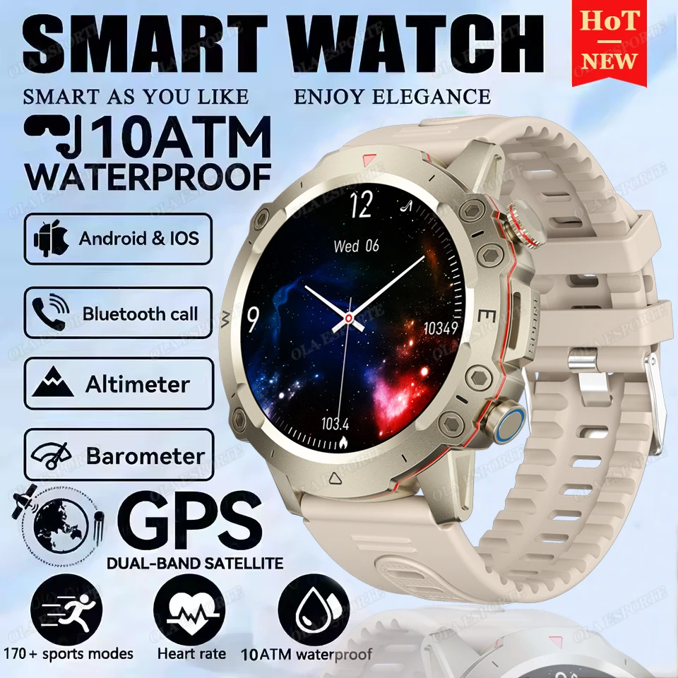 Ola Esporte Outdoor Smart Watch For Xiaomi Men Bluetooth Call 24H Health Monitor Smartwatch Compass 10ATM Waterproof Smartwatch
Ola Esporte Outdoor Smart Watch For Xiaomi Men Bluetooth Call 24H Health Monitor Smartwatch Compass 10ATM Waterproof Smartwatch