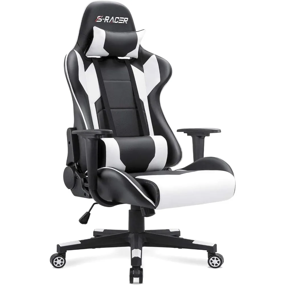 Gaming Chair, Office Chair High Back Computer Chair Leather Desk Chair Racing Executive Ergonomic Adjustable Swivel Task Chair
Gaming Chair, Office Chair High Back Computer Chair Leather Desk Chair Racing Executive Ergonomic Adjustable Swivel Task Chair