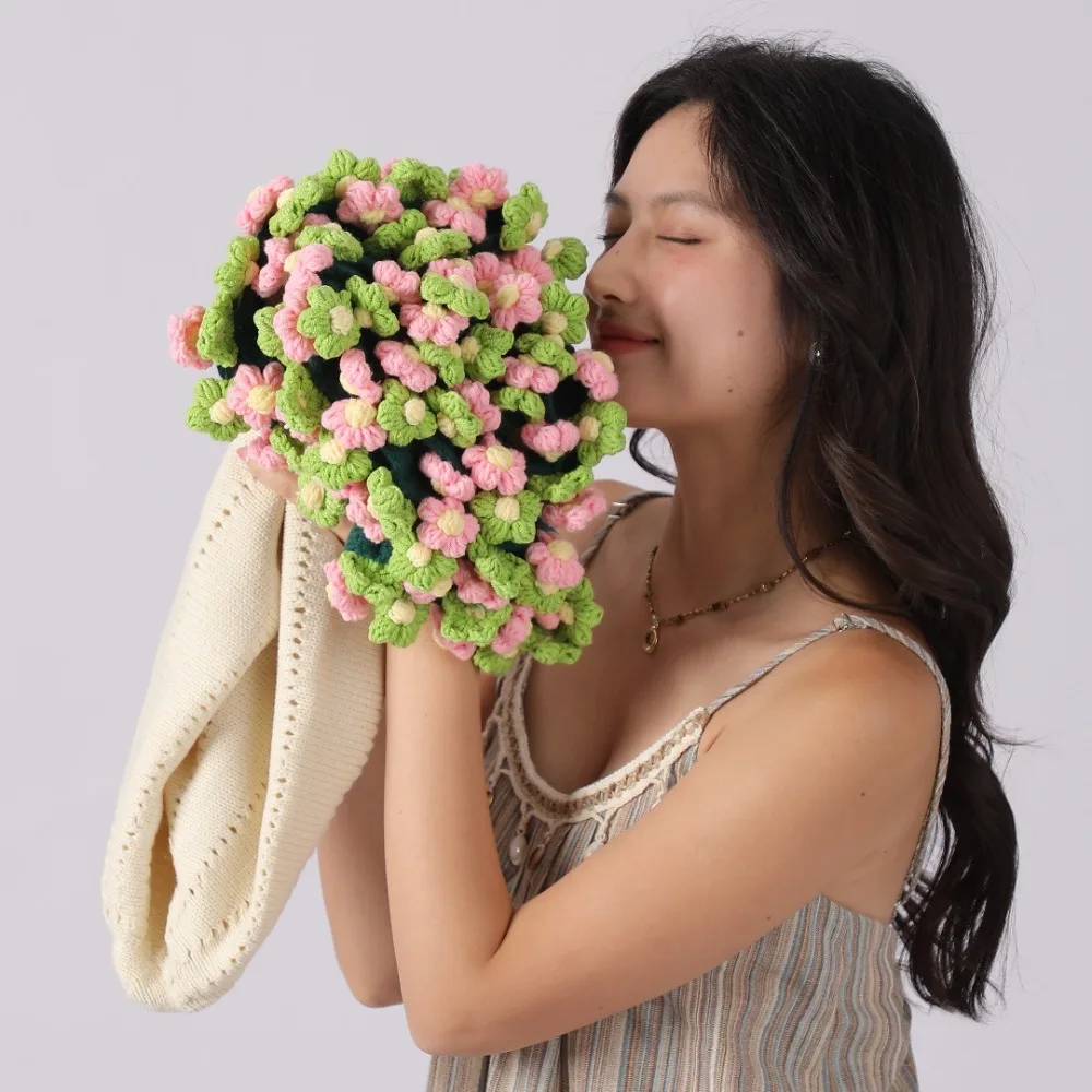 Woven Crocheted Daisy Bouquet Blanket Fashion Finished Chrysanthemum Blanket DIY Craft Artificial Knitted Blanket Holiday Gifts
Woven Crocheted Daisy Bouquet Blanket Fashion Finished Chrysanthemum Blanket DIY Craft Artificial Knitted Blanket Holiday Gifts