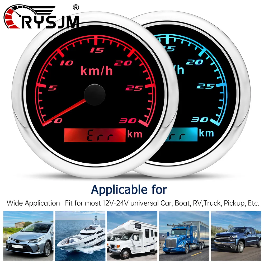 Индивидуальный 85 мм спидометр с двойным дисплеем 30/60/120/200 кмH, датчик скорости, одометр без GPS-антенны для морской лодки, автомобиля, яхты
Индивидуальный 85 мм спидометр с двойным дисплеем 30/60/120/200 кмH, датчик скорости, одометр без GPS-антенны для морской лодки, автомобиля, яхты