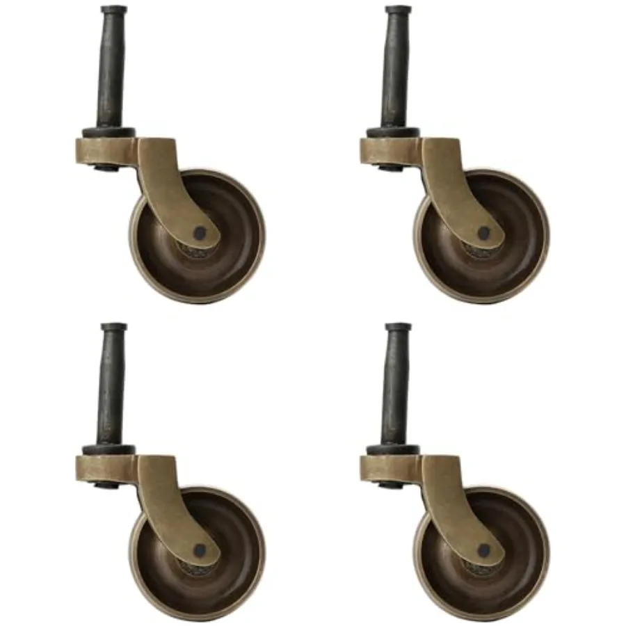 Set of 4 Solid Brass Swivel Caster Heavy Duty and Safe for All Floors Perfect Replacement for Floor Mat Polished Brass Finish W
Set of 4 Solid Brass Swivel Caster Heavy Duty and Safe for All Floors Perfect Replacement for Floor Mat Polished Brass Finish W
