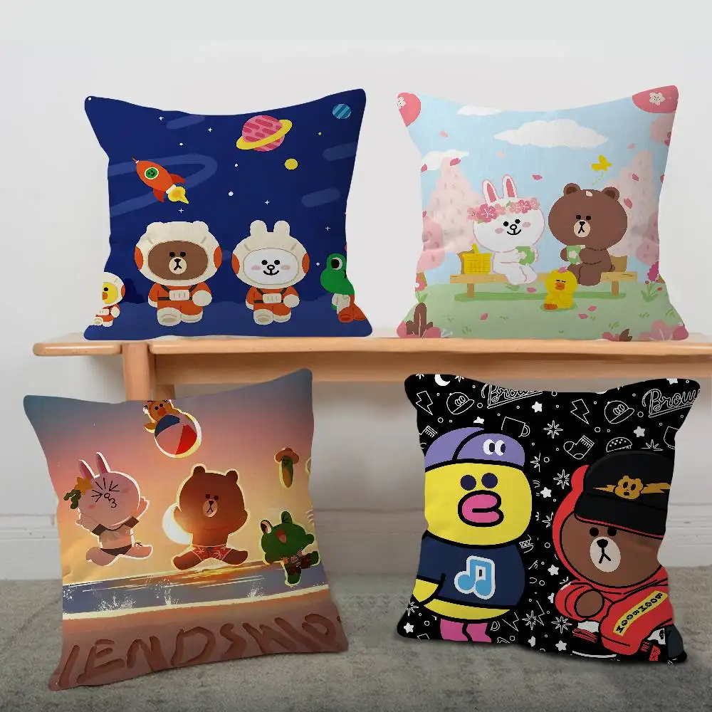 Lines Friends Brown Bear Pillow Gift Home Office Decoration Pillow Bedroom Sofa Car Cushion CoverPillow Case
Lines Friends Brown Bear Pillow Gift Home Office Decoration Pillow Bedroom Sofa Car Cushion CoverPillow Case