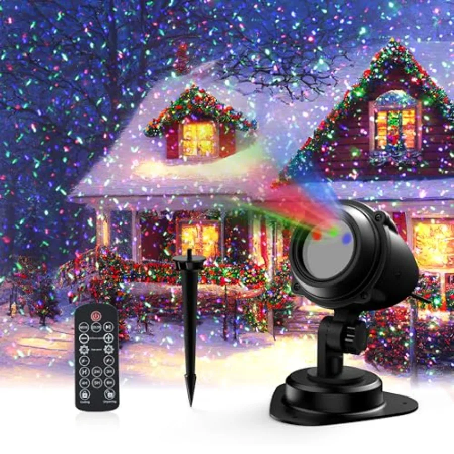 Christmas Laser Lights Projector Outdoor RGB 3 Colors 11 Lighting Effects Projection Laser Light Red Green Blue Star Light Holi
Christmas Laser Lights Projector Outdoor RGB 3 Colors 11 Lighting Effects Projection Laser Light Red Green Blue Star Light Holi