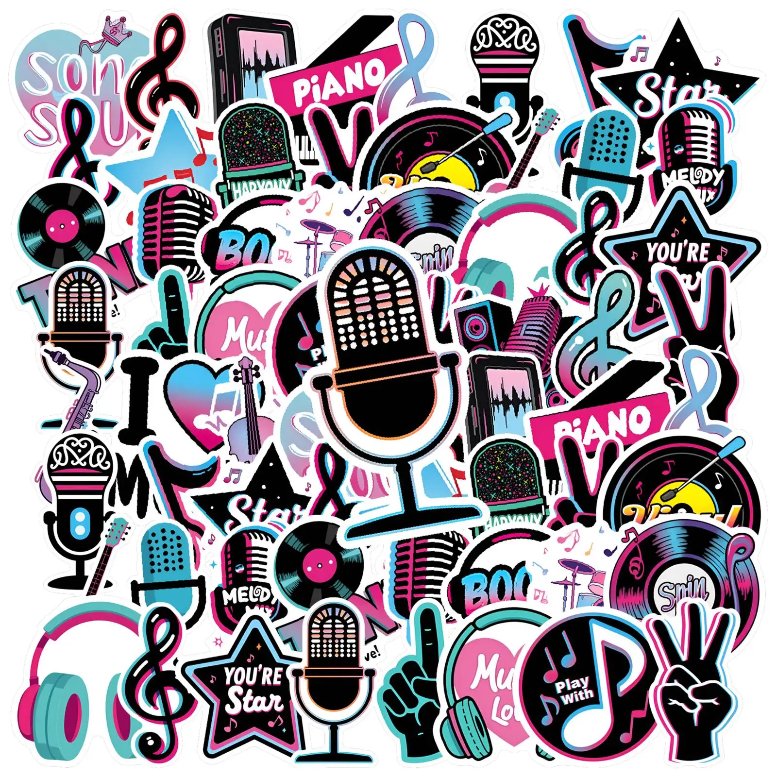 35pcs-50pcs Vibrant Instruments Stickers Cartoon Retro DIY Stickers Stickers For Laptop Luggage Scrapbook Diary DIY
35pcs-50pcs Vibrant Instruments Stickers Cartoon Retro DIY Stickers Stickers For Laptop Luggage Scrapbook Diary DIY