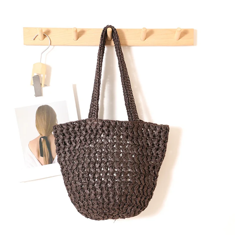 Summer Woven Straw Bags for Women Handbag Hollow Crochet Tote Shoulder Bag Bohemian Travel Beach Bag Designer Bucket Bags NEW
Summer Woven Straw Bags for Women Handbag Hollow Crochet Tote Shoulder Bag Bohemian Travel Beach Bag Designer Bucket Bags NEW