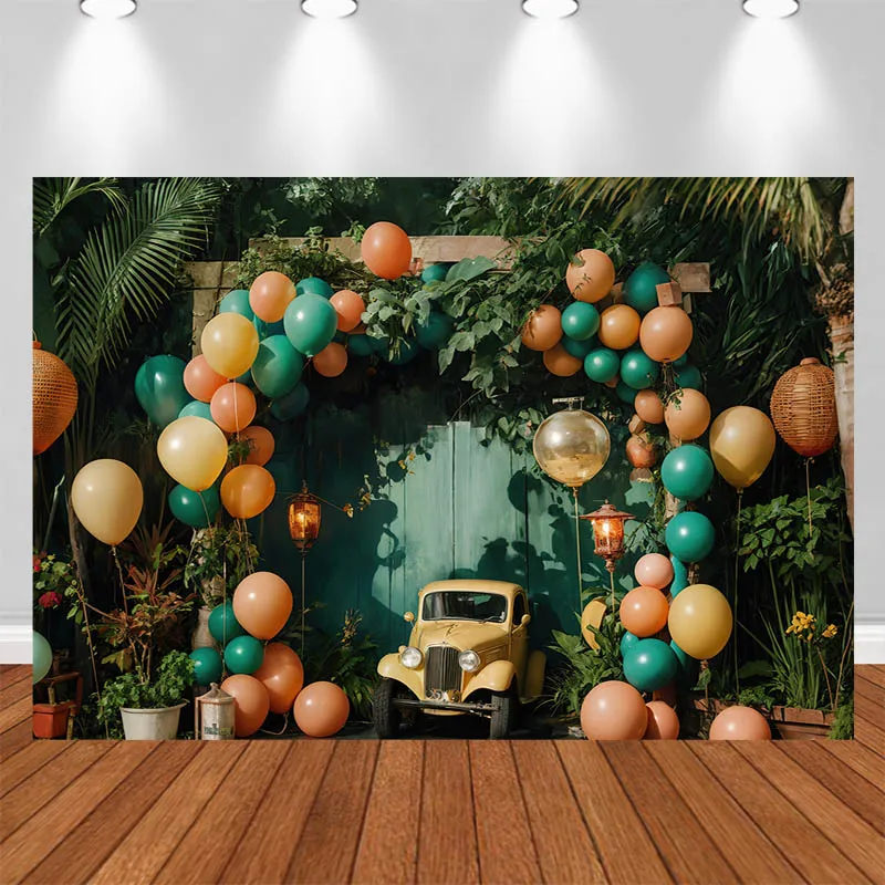 LS Photography Backdrop Arch Balloon Car Banana Leaf Decor Birthday Cake Smash Kids Adult Portrait Photo Background Studio
LS Photography Backdrop Arch Balloon Car Banana Leaf Decor Birthday Cake Smash Kids Adult Portrait Photo Background Studio