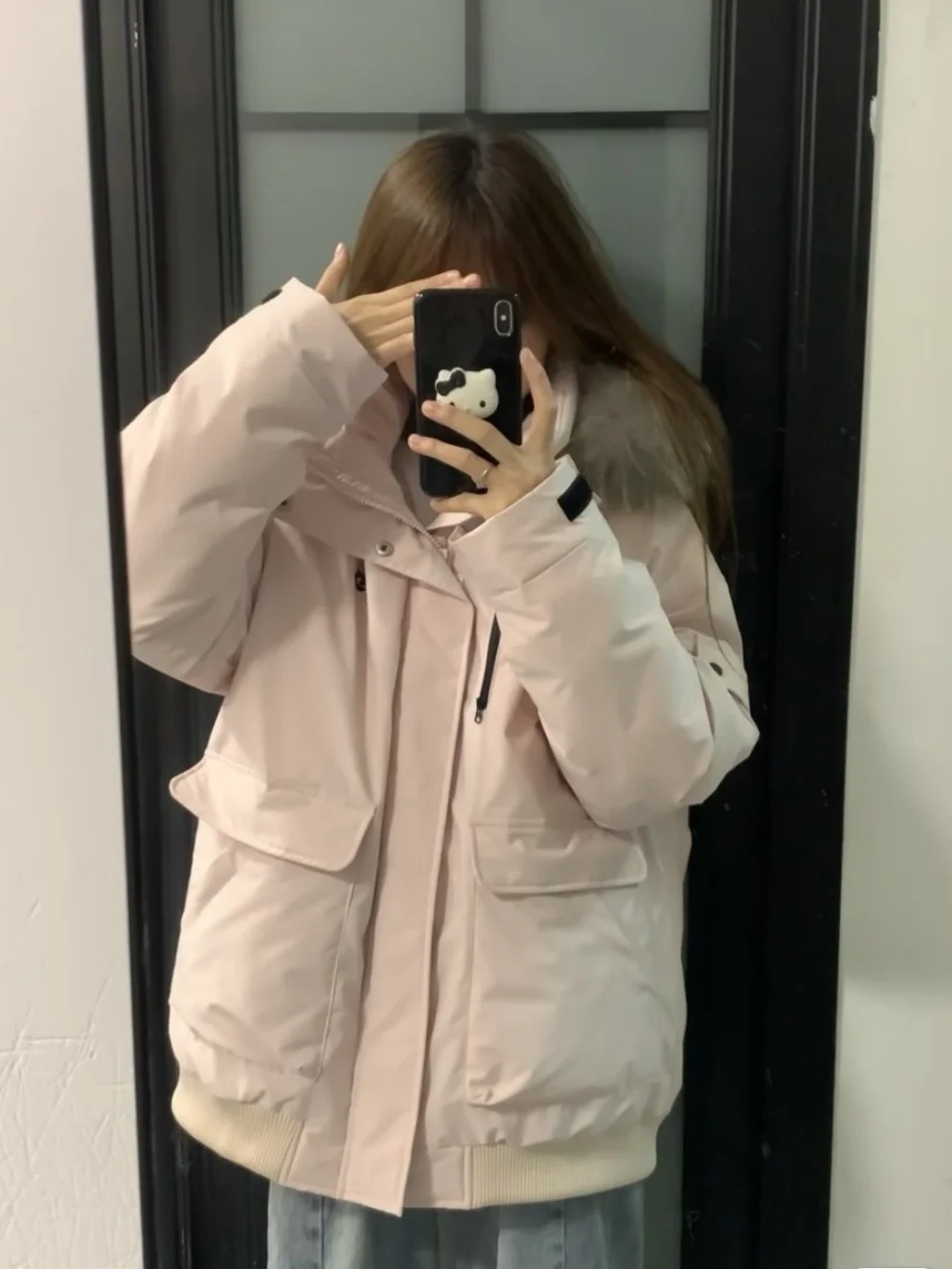 Parkas Teenagers Womens Autumn Silhouette Mid-Coat Panelled Cozy Woven Full-Zip Plush Puff-Feel Split Teens Air Multicolor Thick
Parkas Teenagers Womens Autumn Silhouette Mid-Coat Panelled Cozy Woven Full-Zip Plush Puff-Feel Split Teens Air Multicolor Thick