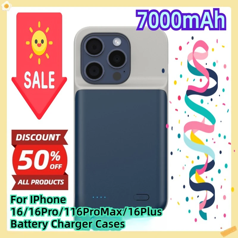 For IPhone 16/16Pro/116ProMax/16Plus Battery Charger Cases 
For IPhone 16/16Pro/116ProMax/16Plus Battery Charger Cases