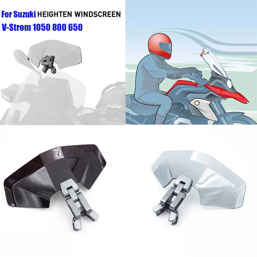 For Suzuki V-Strom1050 XT V Strom 650 VStrom 800DE DL650 DL150 Windshield Deflector Adjustable Heighten Extension Windscreen
For Suzuki V-Strom1050 XT V Strom 650 VStrom 800DE DL650 DL150 Windshield Deflector Adjustable Heighten Extension Windscreen