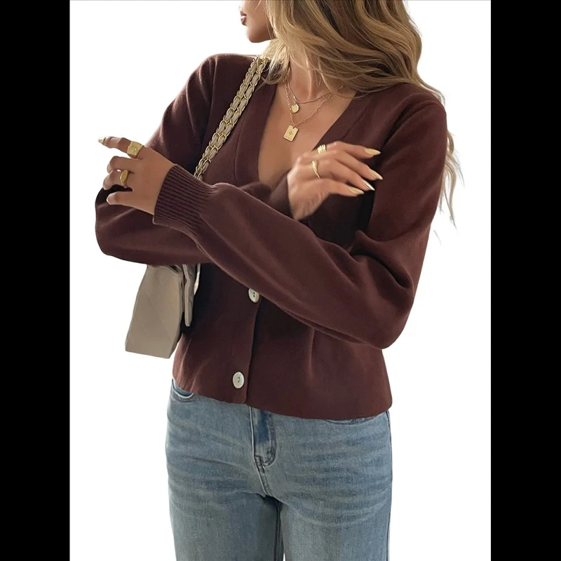 Women Cardigan Fall Long Sleeve Button Front Fashion Daily Commute Knit Pullover Ladies Tops
Women Cardigan Fall Long Sleeve Button Front Fashion Daily Commute Knit Pullover Ladies Tops