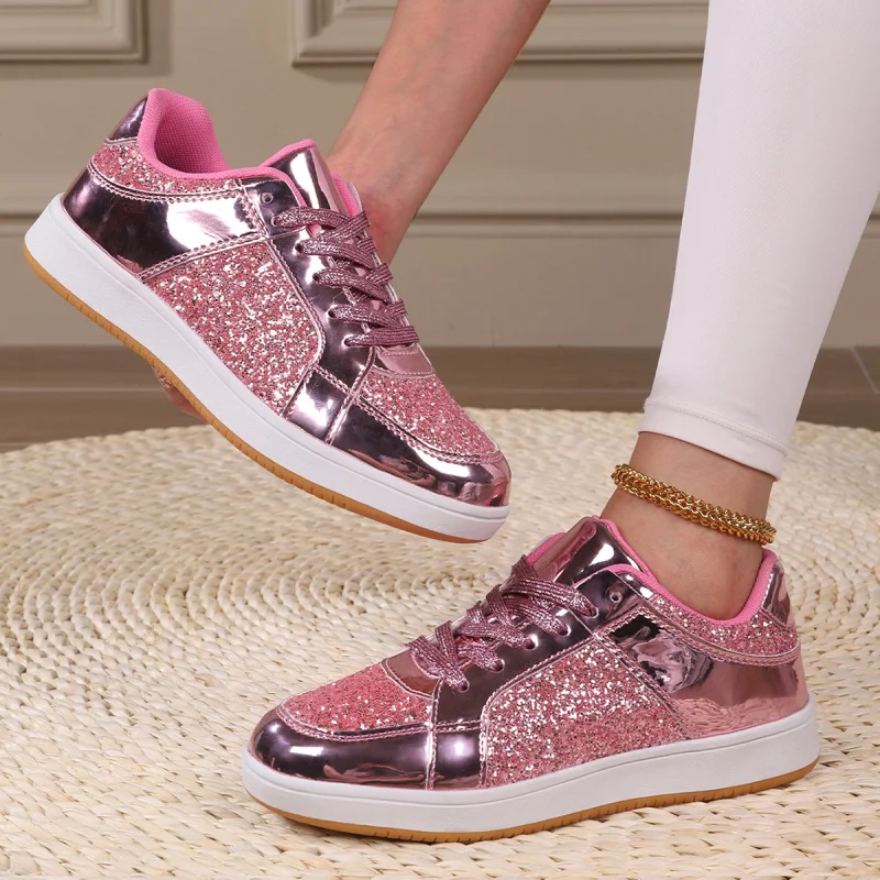 Summer Breathable Comfortable Thick-Soled Sequin Fashion Sneakers Breathable Lightweight Outdoor Shoes Lightweight Couple Style
Summer Breathable Comfortable Thick-Soled Sequin Fashion Sneakers Breathable Lightweight Outdoor Shoes Lightweight Couple Style