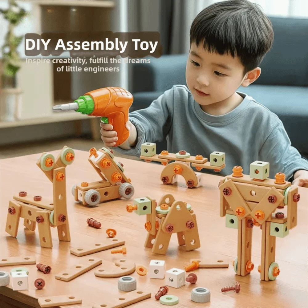 59/100/143Pcs Children's Educational Simulation Maintenance Toolbox Plastic Birthday Gifts Wooden Tool Playset DIY Kit
59/100/143Pcs Children's Educational Simulation Maintenance Toolbox Plastic Birthday Gifts Wooden Tool Playset DIY Kit