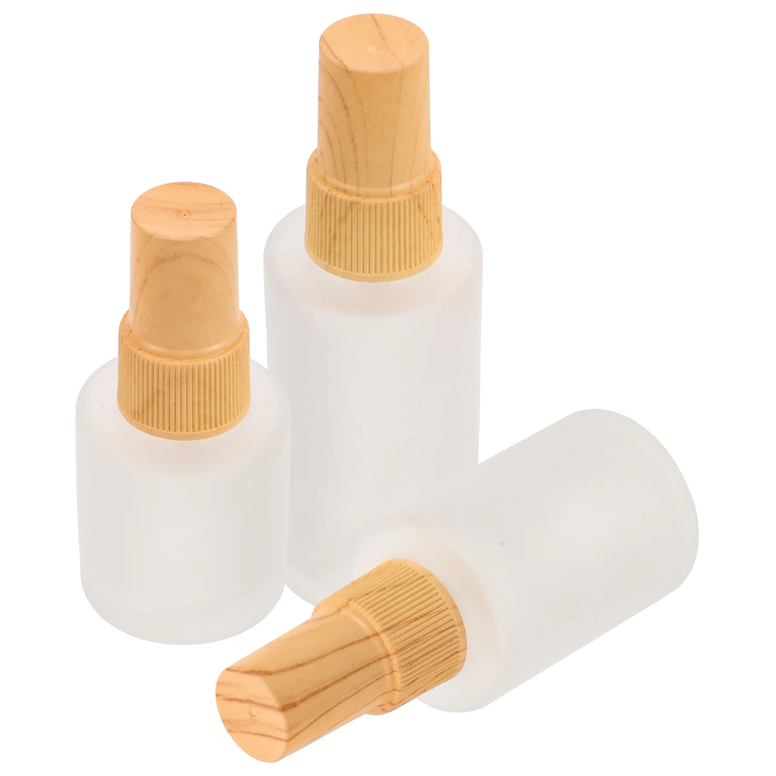 3Pcs Spray Bottles Refillable Frosted Glass Wood Grain Cap Travel Misting Perfume Toner Spray Bottle Empty Refillable Bottle
3Pcs Spray Bottles Refillable Frosted Glass Wood Grain Cap Travel Misting Perfume Toner Spray Bottle Empty Refillable Bottle