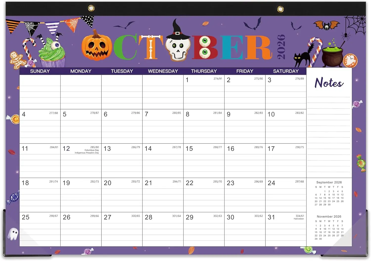 18-Month Desk Calendar July 2026-Dec 2027, 12x17 inch, Holiday Design with Corner Protectors
18-Month Desk Calendar July 2026-Dec 2027, 12x17 inch, Holiday Design with Corner Protectors