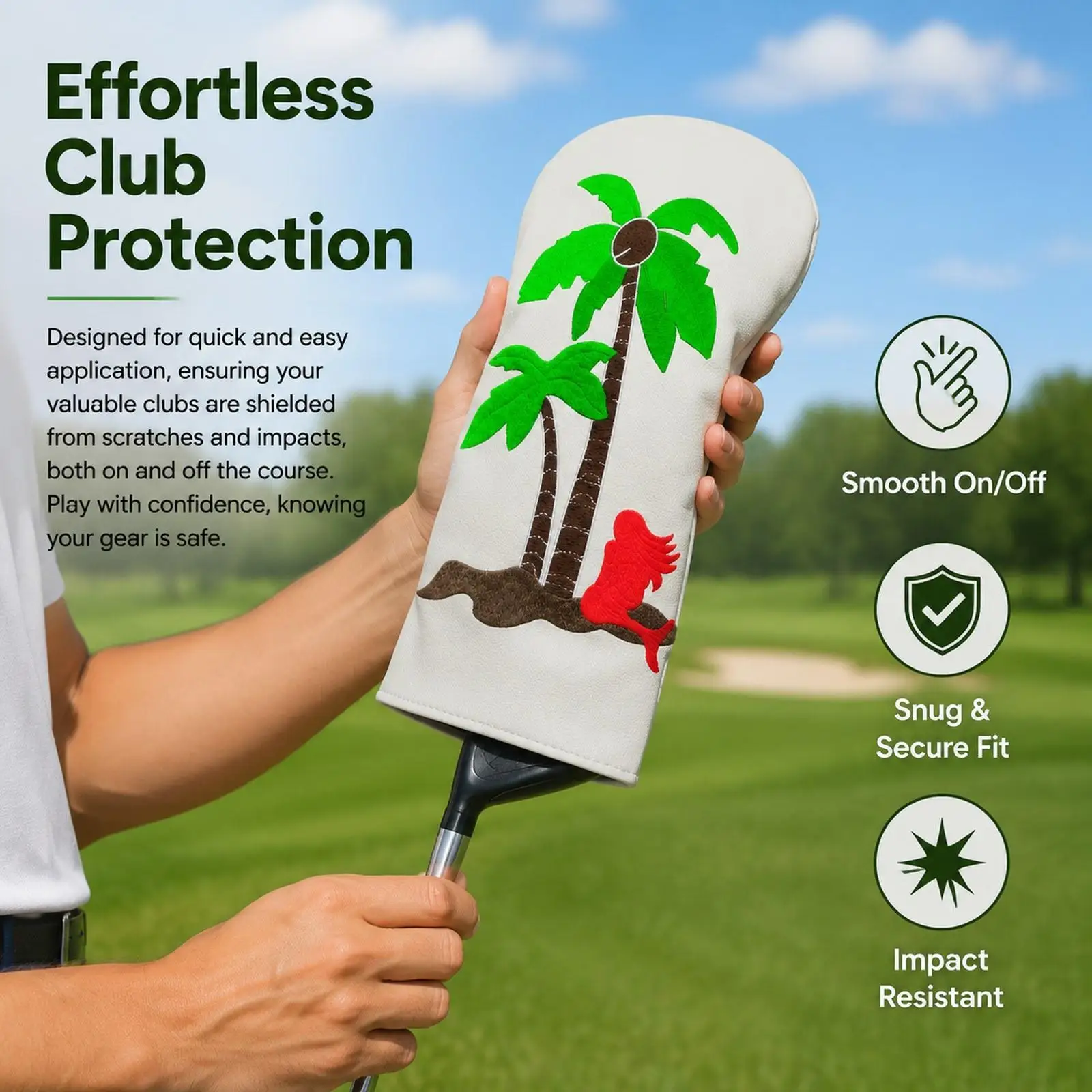 Golf Club Head Cover Protection PU Leather Replacement Headcover Sleeve for Outdoor Sports Golfer Gift Equipment
Golf Club Head Cover Protection PU Leather Replacement Headcover Sleeve for Outdoor Sports Golfer Gift Equipment