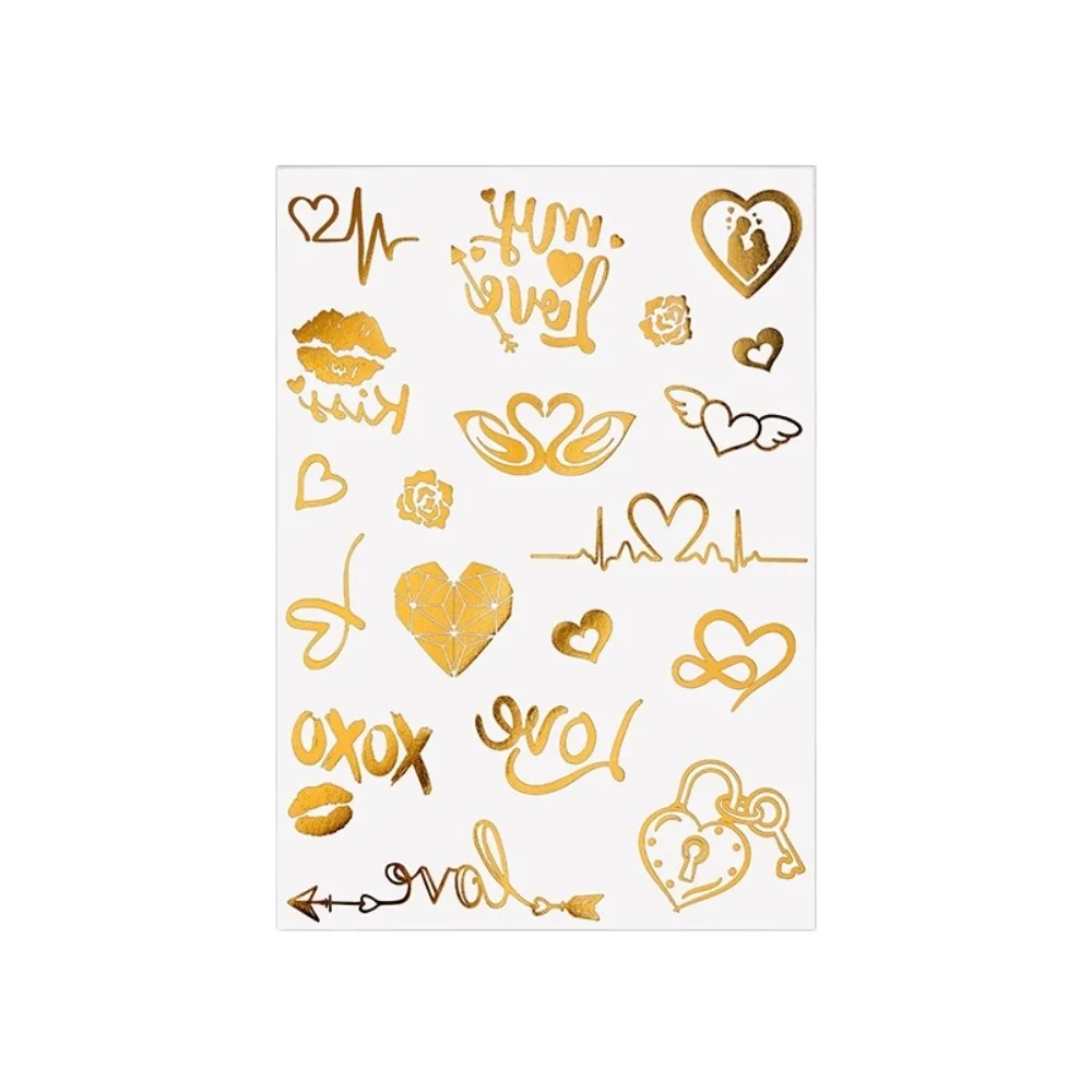 Water Transfer Gold Stamping Tattoo Stickers Fake Waterproof Temporary Tattoo Instant Gold Body Art Sticker Women/Lady/Girl
Water Transfer Gold Stamping Tattoo Stickers Fake Waterproof Temporary Tattoo Instant Gold Body Art Sticker Women/Lady/Girl