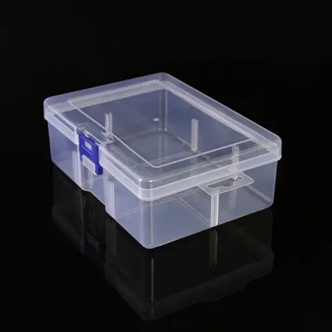 Clear Plastic Box Rectangular Box Screwdrivers Bits Tools Bleads Dustproof Waterproof Packing Storage Cases Container