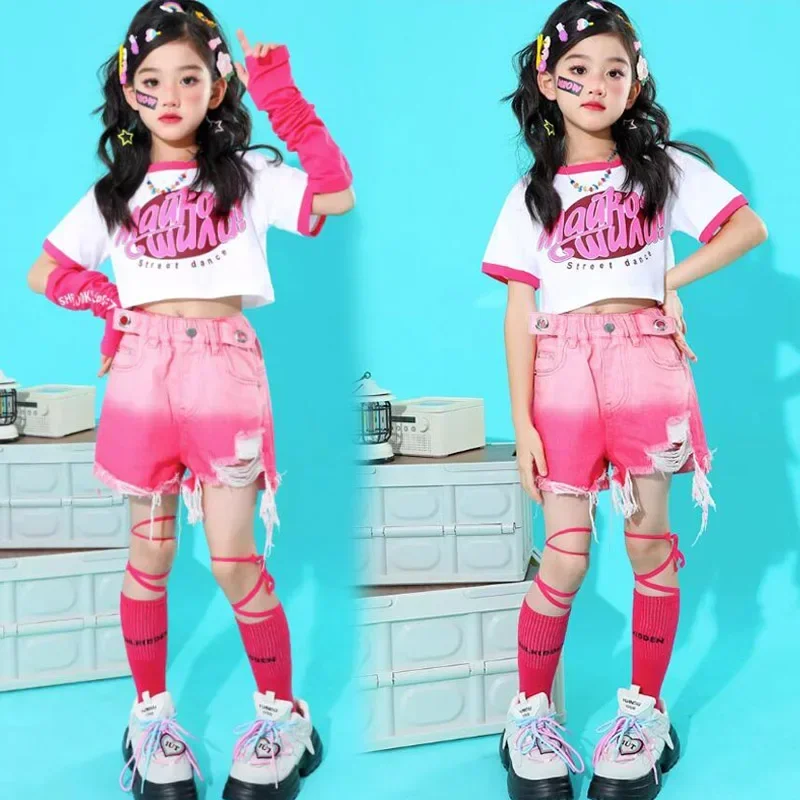 Girls Hip Hop Outfits Crop Tops Pink Cargo Pants Children Solid Shorts Clothes Set Kids Plaid Skirt Street Dance Jazz Costumes
Girls Hip Hop Outfits Crop Tops Pink Cargo Pants Children Solid Shorts Clothes Set Kids Plaid Skirt Street Dance Jazz Costumes