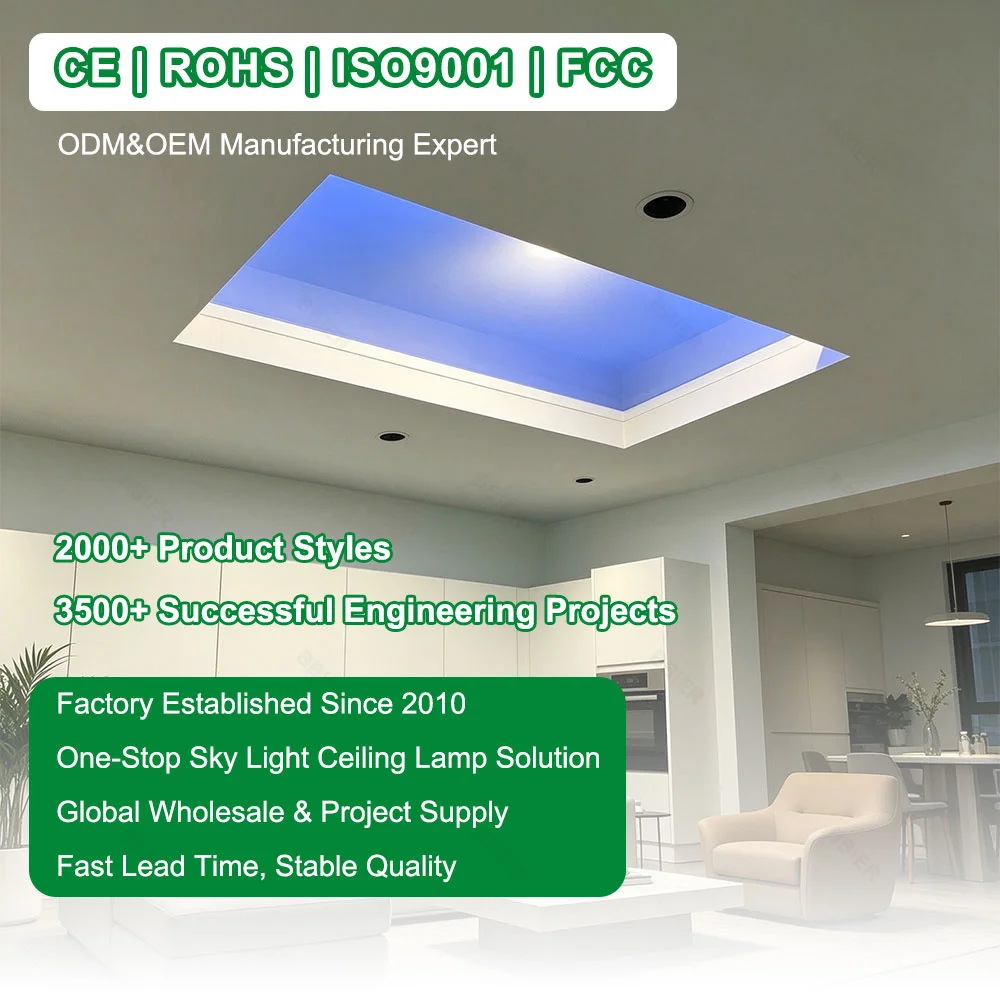 Tuay Led Panel Biological Rhythm Simulate Sunlight Irradiation Virtually Artificial Sky Ceiling Light Blue Sky Light Window
Tuay Led Panel Biological Rhythm Simulate Sunlight Irradiation Virtually Artificial Sky Ceiling Light Blue Sky Light Window