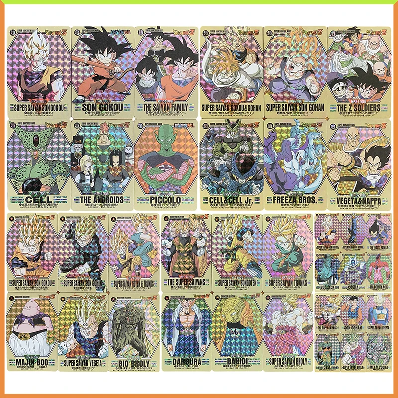 Anime Dragon Ball DIY ACG Bejita Majin Buu Broli Son Goku Battle Game Refraction Collectible Card Toys for boys Birthday Present
Anime Dragon Ball DIY ACG Bejita Majin Buu Broli Son Goku Battle Game Refraction Collectible Card Toys for boys Birthday Present