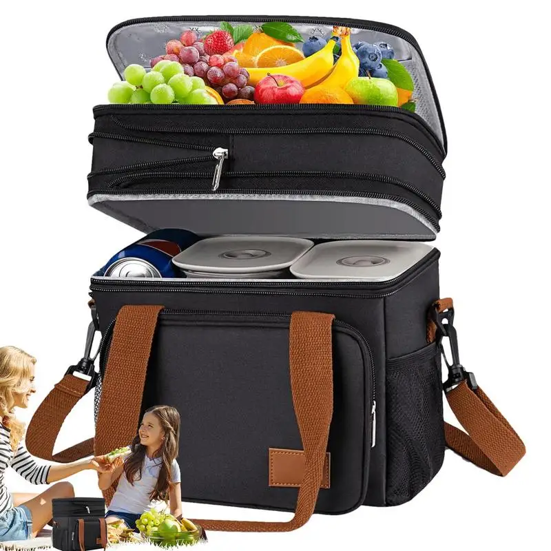 Thermal Insulation Picnic Food Beverage Bag Outdoor Lunch Box Double Layer Large Capacity Lunch Bag Handheld Women Storage Bags
Thermal Insulation Picnic Food Beverage Bag Outdoor Lunch Box Double Layer Large Capacity Lunch Bag Handheld Women Storage Bags