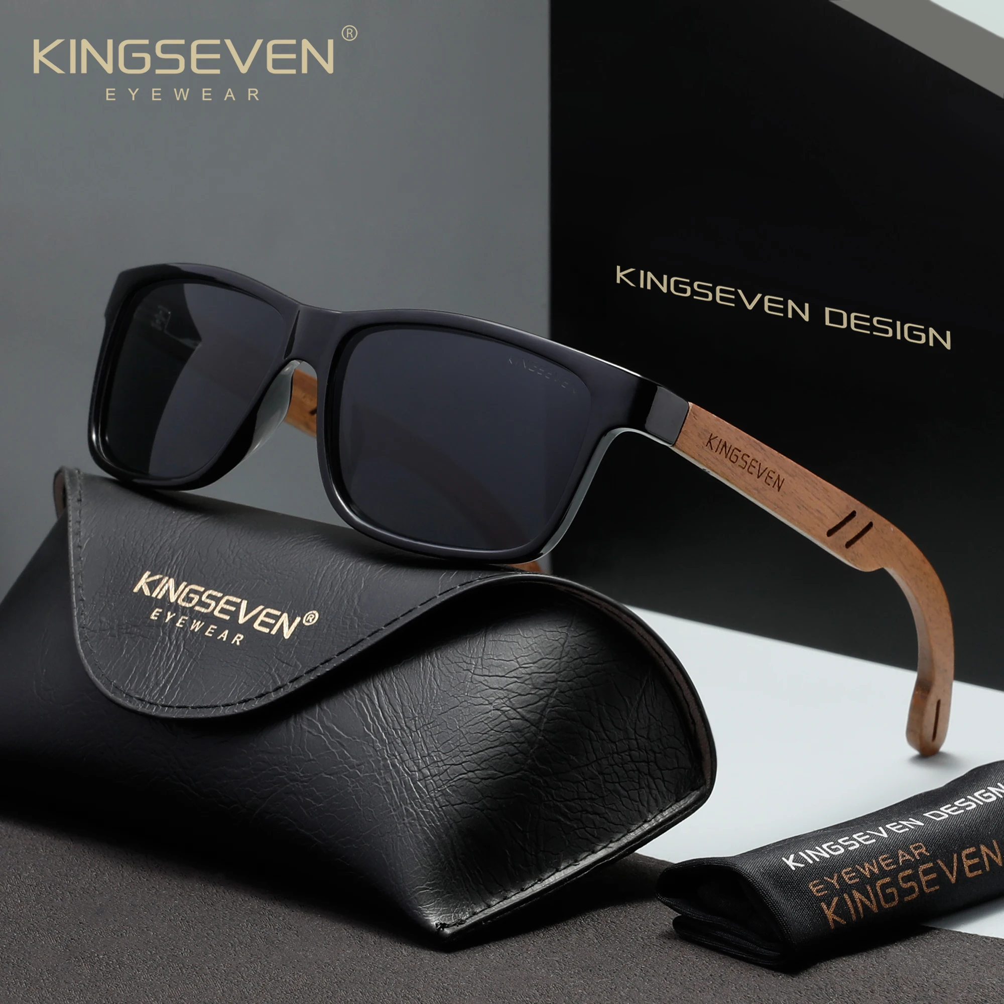 KINGSEVEN Brand Vintage Walnut Wooden Sunglasses for Men Women Polarized Driving Eyewear Oculos UV400
KINGSEVEN Brand Vintage Walnut Wooden Sunglasses for Men Women Polarized Driving Eyewear Oculos UV400
