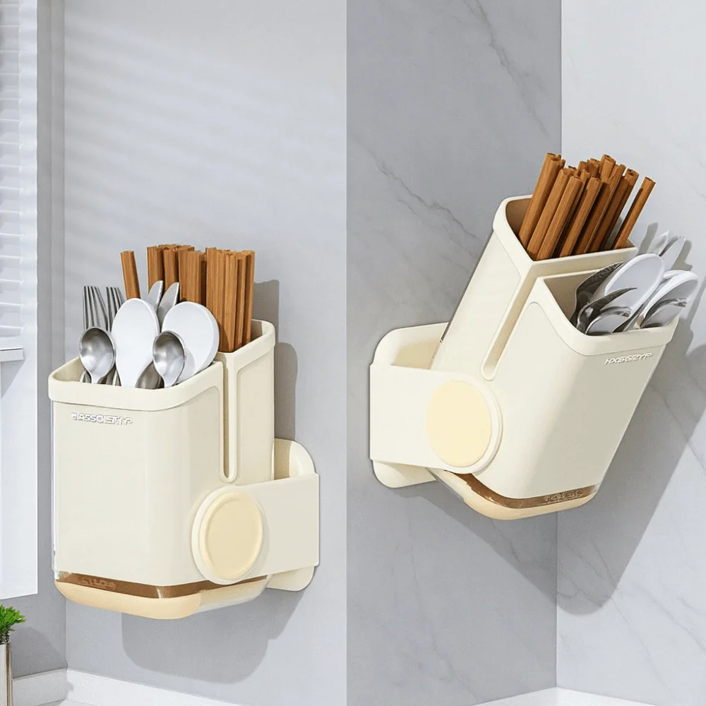 Wall Mounted Chopsticks Storage Box Large Capacity Countertop Cutlery Drying Basket Detachable Zoned Cutlery Rack Kitchen
Wall Mounted Chopsticks Storage Box Large Capacity Countertop Cutlery Drying Basket Detachable Zoned Cutlery Rack Kitchen