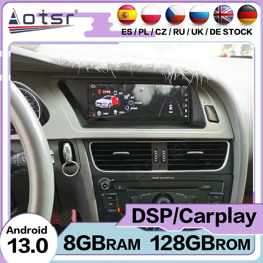 8.8 Inch Qualcomm Android Auto For Audi A4L 2009~2012 GPS Navigation Carplay Screen Stereo Multimedia Car Radio Auto Head Unit
8.8 Inch Qualcomm Android Auto For Audi A4L 2009~2012 GPS Navigation Carplay Screen Stereo Multimedia Car Radio Auto Head Unit