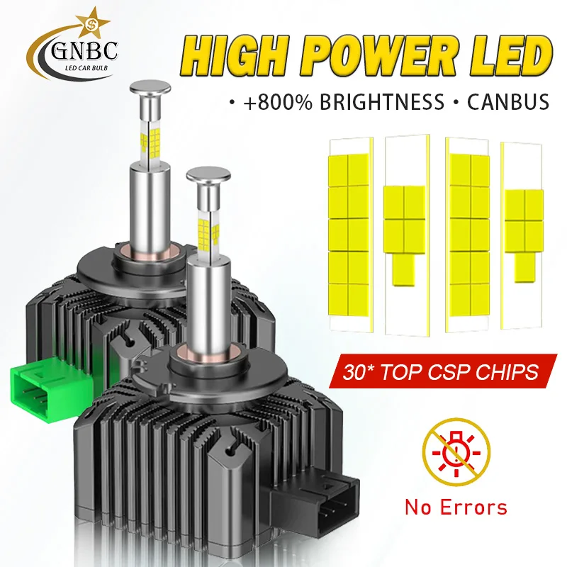 2PCS D1S D3S Car Headlight 300W D2S D2R D4S D4R D5S D5R LED Canbus Lamps Auto LED Lights Bulb For Car Lights 6000K Plug&Play
2PCS D1S D3S Car Headlight 300W D2S D2R D4S D4R D5S D5R LED Canbus Lamps Auto LED Lights Bulb For Car Lights 6000K Plug&Play