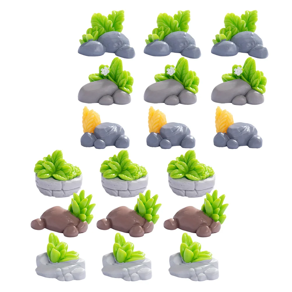 18Pcs Micro Landscape Decor Resin Artificial Stones and Grass for Bonsai Terrarium Fairy Garden Miniature Scene Vase Filling
18Pcs Micro Landscape Decor Resin Artificial Stones and Grass for Bonsai Terrarium Fairy Garden Miniature Scene Vase Filling