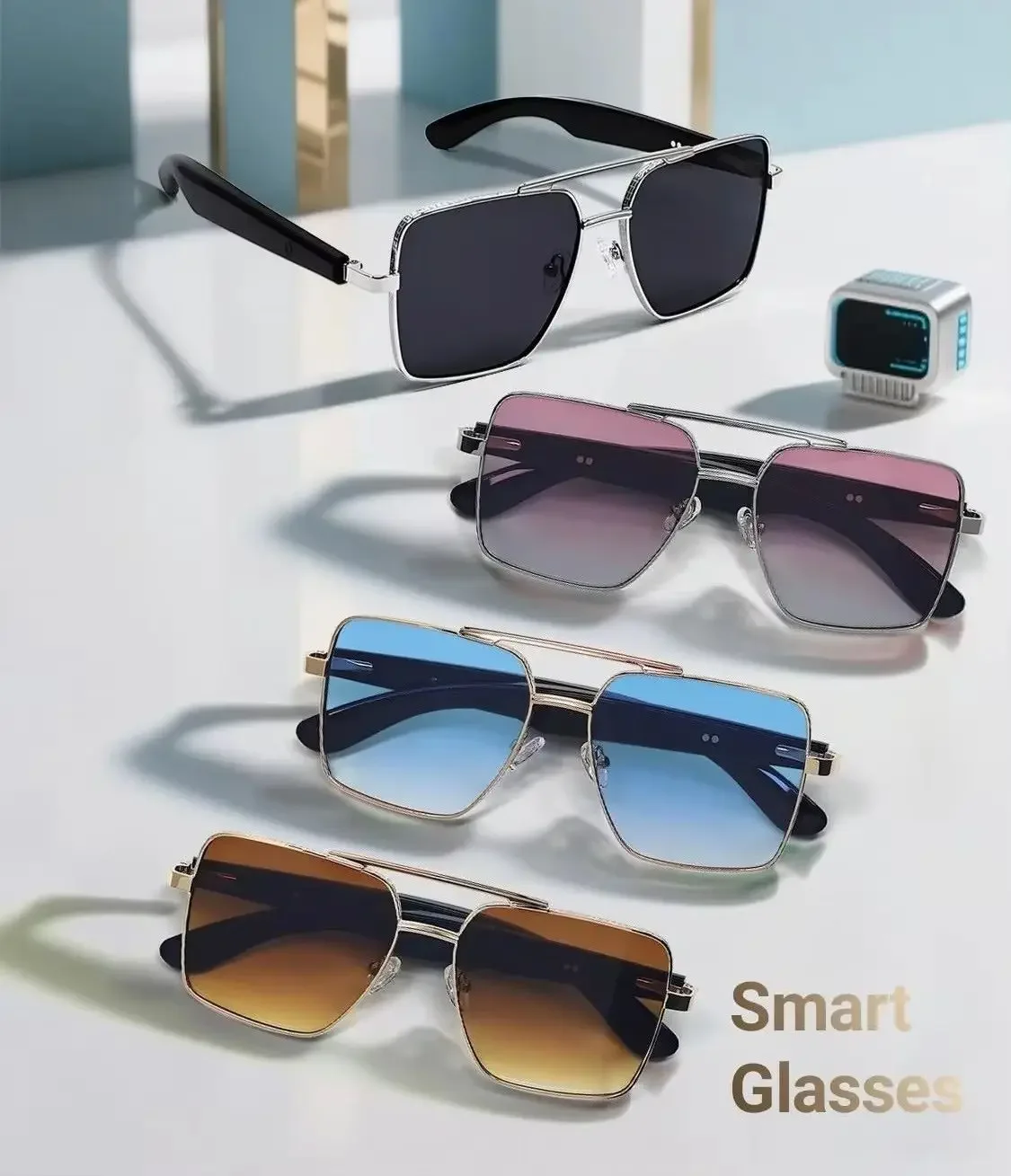 2‑in‑1 Fashion AI Smart Glasses, Bluetooth Wireless Audio, HD Calling & Remote Photo Control
2‑in‑1 Fashion AI Smart Glasses, Bluetooth Wireless Audio, HD Calling & Remote Photo Control