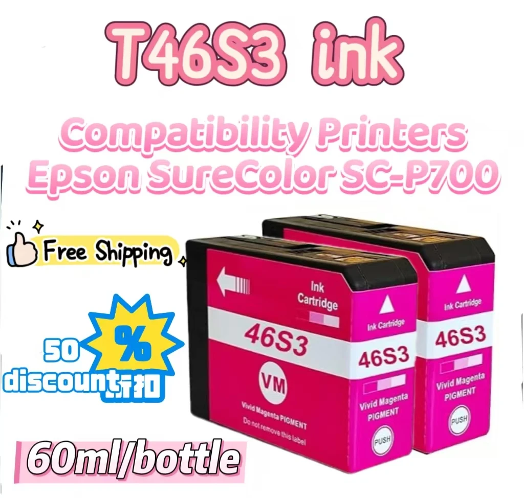 T46S3 2-голубой совместимый сменный картридж T46S3 для принтера Epson SureColor SC-P700 SC P700
T46S3 2-голубой совместимый сменный картридж T46S3 для принтера Epson SureColor SC-P700 SC P700