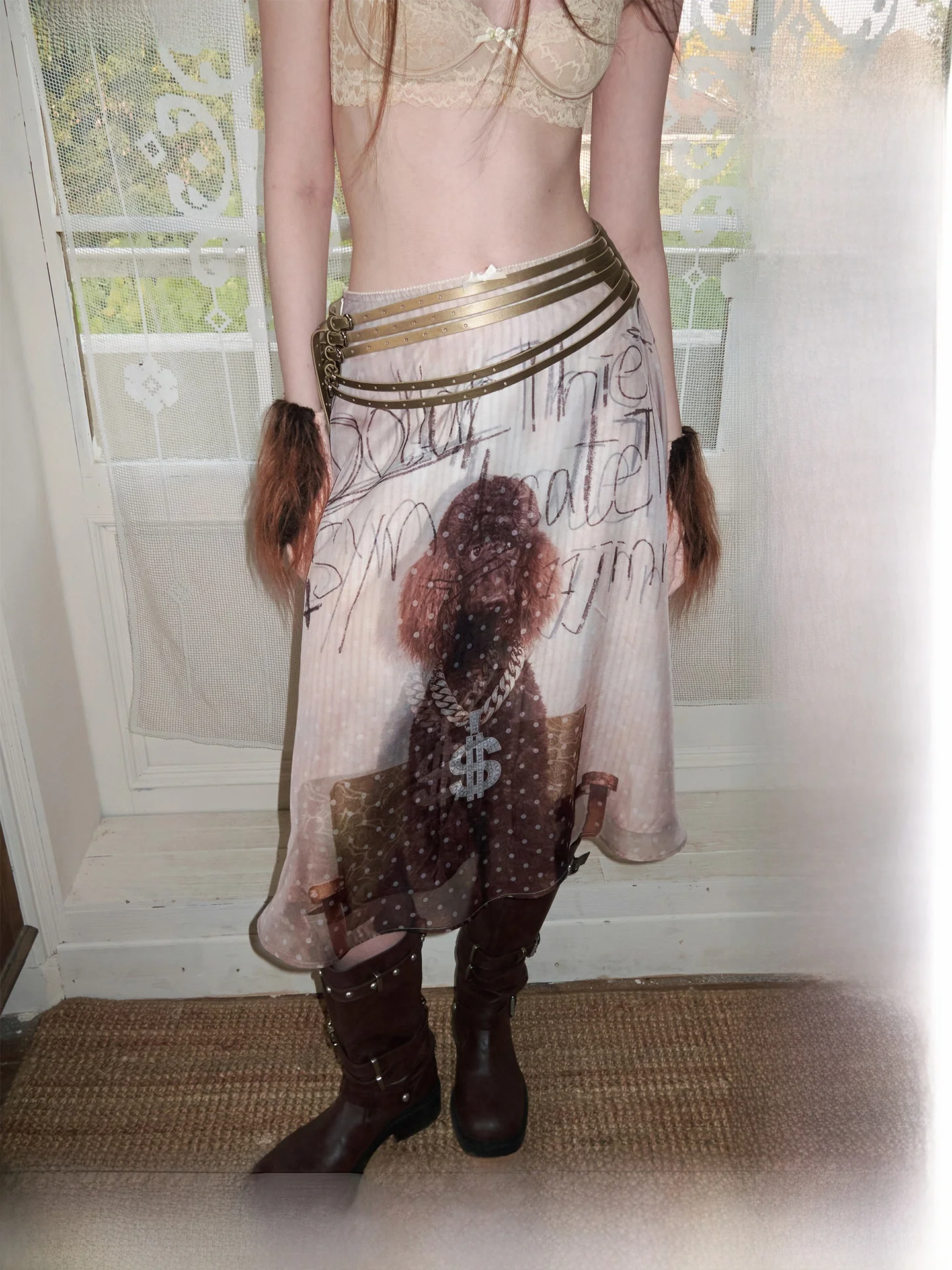 JINN STUDIO Dog Love Double Layer Printed Chiffon f Skirt Women's Slightly Transparent Ele Loose A-Line Skirt
JINN STUDIO Dog Love Double Layer Printed Chiffon f Skirt Women's Slightly Transparent Ele Loose A-Line Skirt