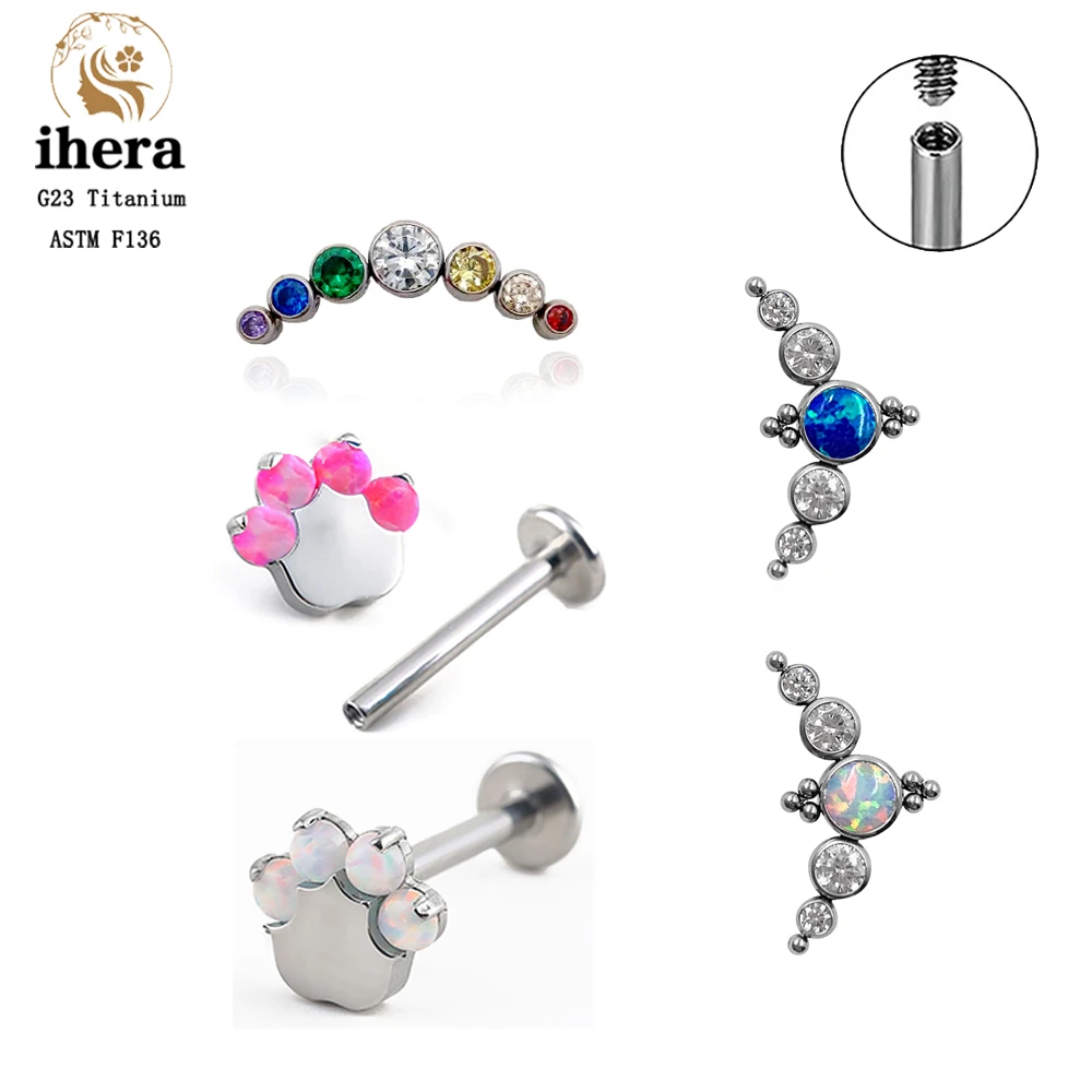 G23 Titanium Piercing Stud Earrings Women Opal Labret Internal Thread Tragus Cartilage Helix Jewelry Wholesale Prevent Allergy
G23 Titanium Piercing Stud Earrings Women Opal Labret Internal Thread Tragus Cartilage Helix Jewelry Wholesale Prevent Allergy