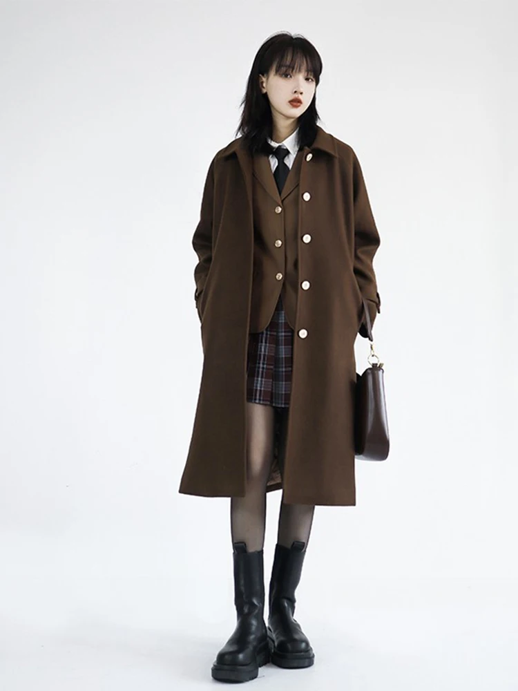 Original Japanese Sle Thiened Long Woolen Coat Women's Cherry Blossom Jk Downton Abbey Sle Autumn Winter Outerwear
Original Japanese Sle Thiened Long Woolen Coat Women's Cherry Blossom Jk Downton Abbey Sle Autumn Winter Outerwear