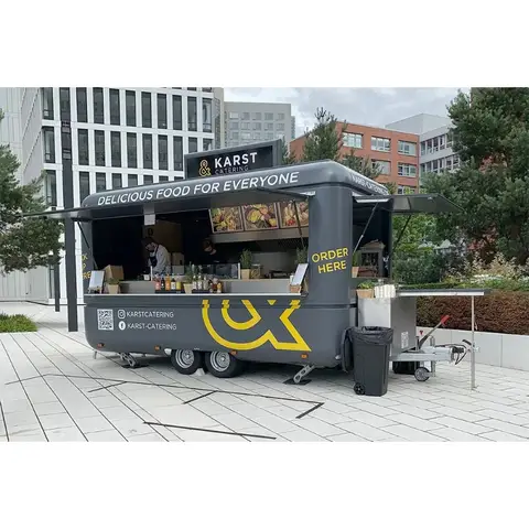 Canada USA Standard Airstream Food Truck Airstream Concession Carts Fully Equipped for Commercial Street Food Vending