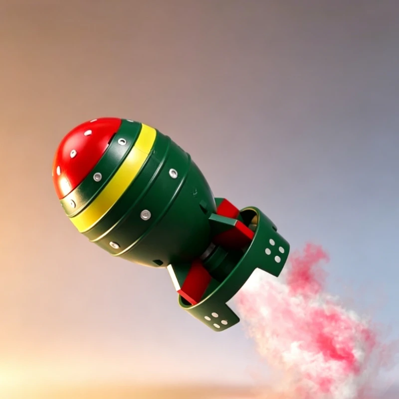 Rocket Egg Spray Desktop Decoration, Sound and Light Flash Design, Automatic Spray Decoration Props
Rocket Egg Spray Desktop Decoration, Sound and Light Flash Design, Automatic Spray Decoration Props