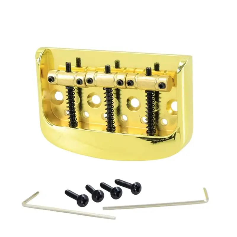 Short Vintage Style Half-Size Bridge For TL Electric Guitar With 3 Brass Saddles Replacement Bridge Parts-AT20
Short Vintage Style Half-Size Bridge For TL Electric Guitar With 3 Brass Saddles Replacement Bridge Parts-AT20