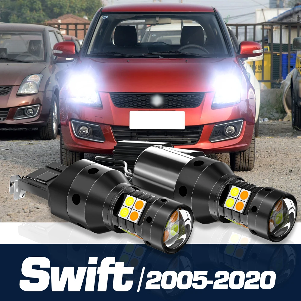 2pcs LED Dual Mode Turn Signal+Daytime Running Light Canbus Accessories DRL For Suzuki Swift 2005-2020 2009 2010 2011 2012 2016
2pcs LED Dual Mode Turn Signal+Daytime Running Light Canbus Accessories DRL For Suzuki Swift 2005-2020 2009 2010 2011 2012 2016