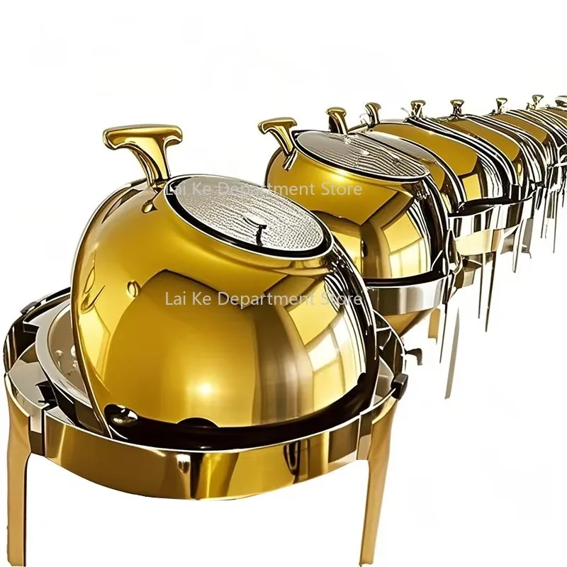 Lux-ury Round 6L Stainless Steel Buffet Servers Collection Multi-Style OEM Solutions Private Label Wholesale Chafing Dish
Lux-ury Round 6L Stainless Steel Buffet Servers Collection Multi-Style OEM Solutions Private Label Wholesale Chafing Dish