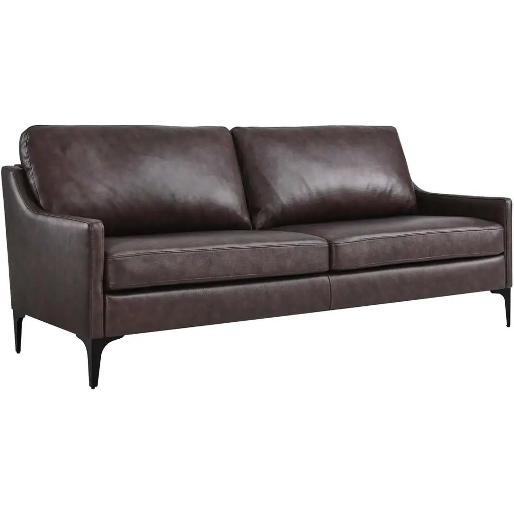 Brown Vintage Leather and Metal Sofa
Brown Vintage Leather and Metal Sofa