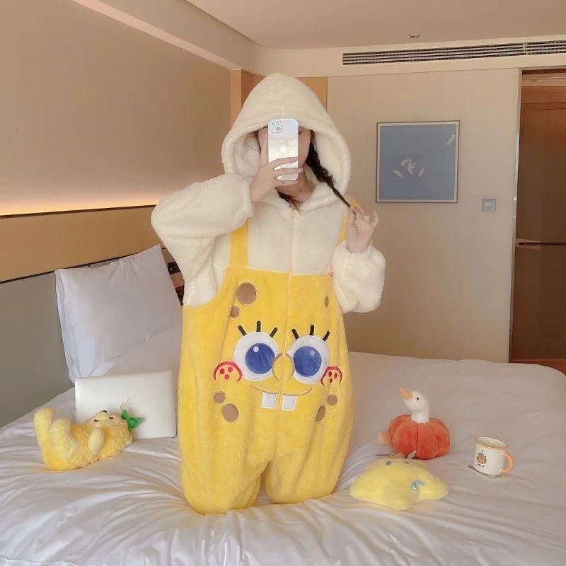 Anime Spongebo 2026 One Piece Pajamas Couple Cartoon Suit Women's Model Winter Thicken Plus Velvet Long Sleeves Lounge Clothes
Anime Spongebo 2026 One Piece Pajamas Couple Cartoon Suit Women's Model Winter Thicken Plus Velvet Long Sleeves Lounge Clothes