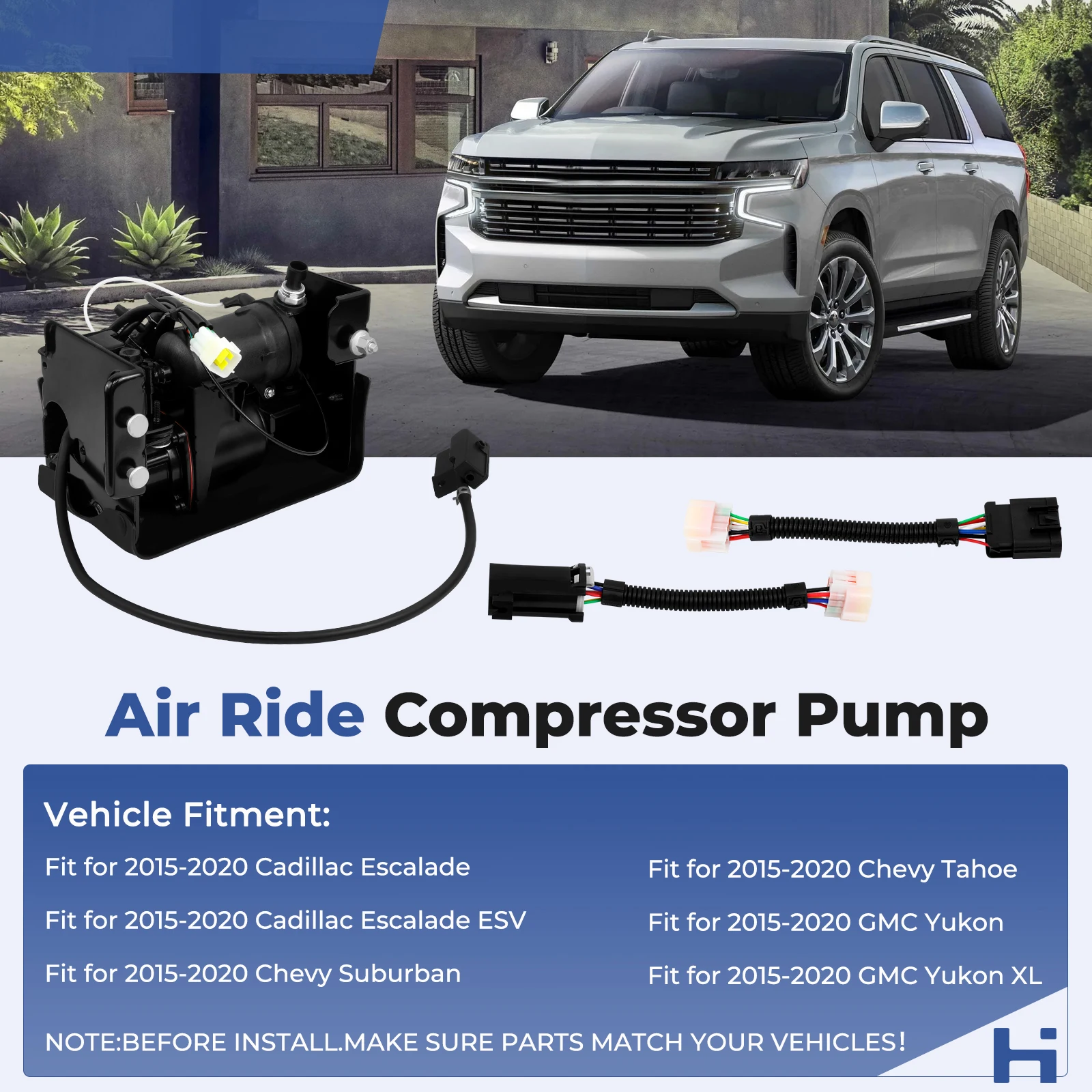 Car Air Ride Suspension Compressor Pump For Chevrolet Suburban Tahoe For Cadillac Escalade ESV for GMC Yukon XL 23316154
Car Air Ride Suspension Compressor Pump For Chevrolet Suburban Tahoe For Cadillac Escalade ESV for GMC Yukon XL 23316154