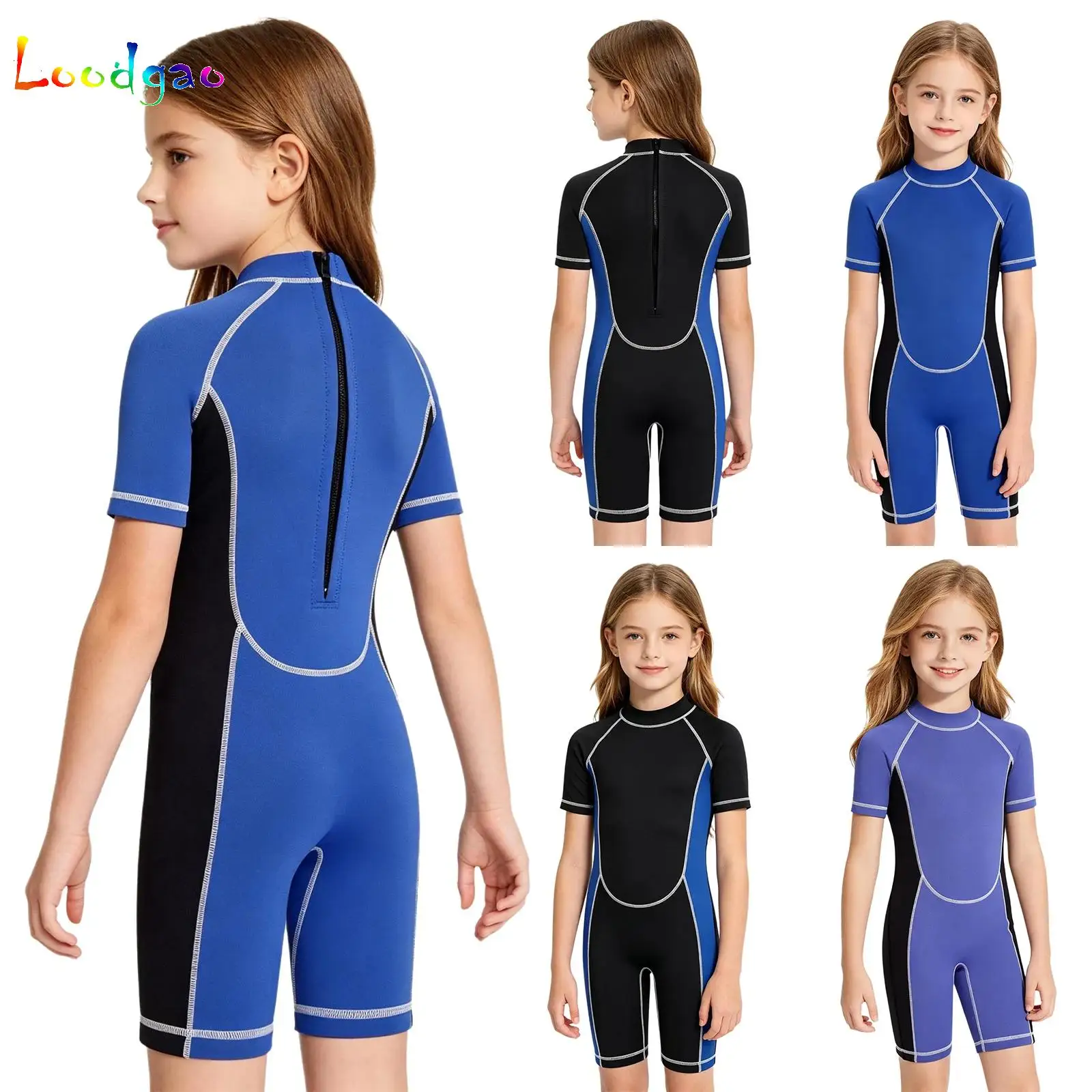 Children's Shorty Wetsuit Back Zipper Surfing Snorkeling Paddleboarding Swimming Suit Short Sleeves Boys Girls Kids Swimwear
Children's Shorty Wetsuit Back Zipper Surfing Snorkeling Paddleboarding Swimming Suit Short Sleeves Boys Girls Kids Swimwear