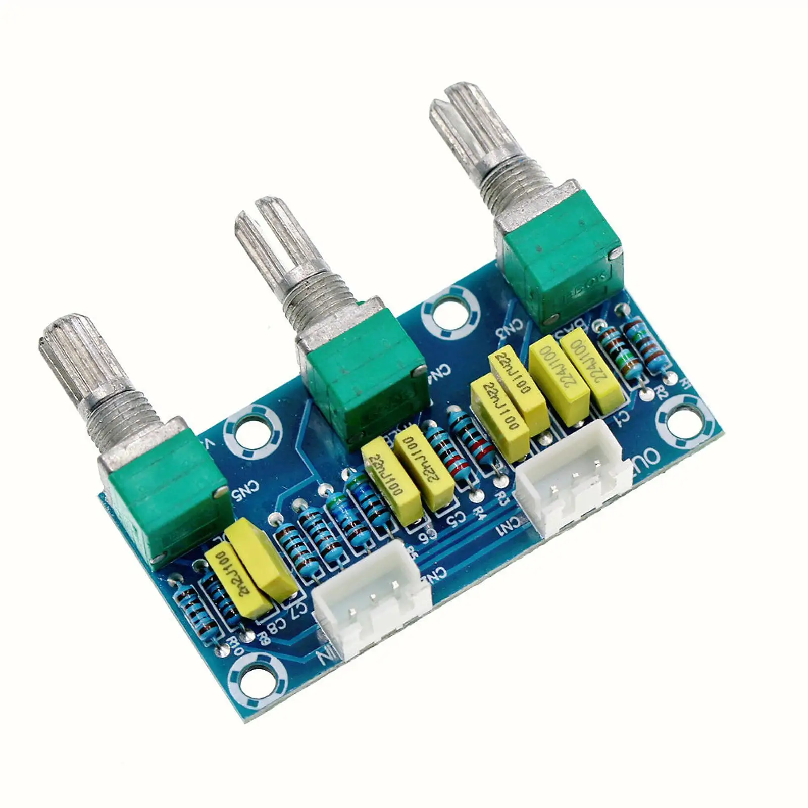 Passive Mixing Board Treble Bass Adjustment Xh2.54 3P Socket Amplifier Preamp Power Module Two Channel Compact for Audio Systems
Passive Mixing Board Treble Bass Adjustment Xh2.54 3P Socket Amplifier Preamp Power Module Two Channel Compact for Audio Systems