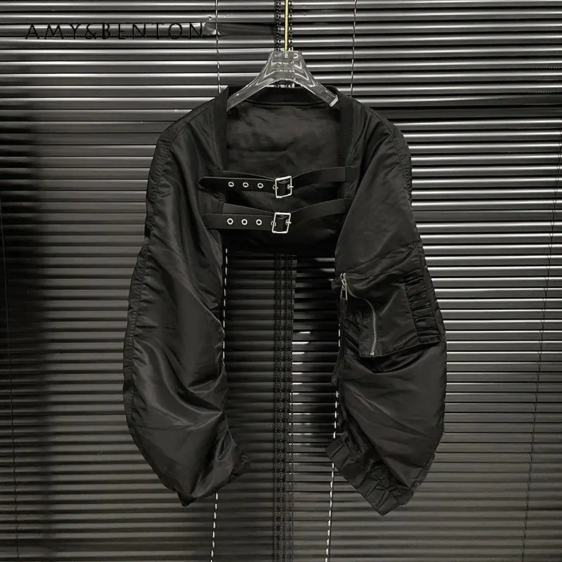 Locomotive Girl Heavy Industry Design Belt Ultra Short Jacket Jacket Women's Black Sweet Cool Hottie Long Sleeve Top
Locomotive Girl Heavy Industry Design Belt Ultra Short Jacket Jacket Women's Black Sweet Cool Hottie Long Sleeve Top