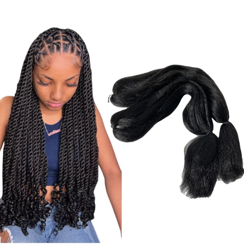 12 Packs A Lot Synthetic Hair Black Color Jumbo Braids Hair Extensions for Twist Braiding Black Woman
12 Packs A Lot Synthetic Hair Black Color Jumbo Braids Hair Extensions for Twist Braiding Black Woman