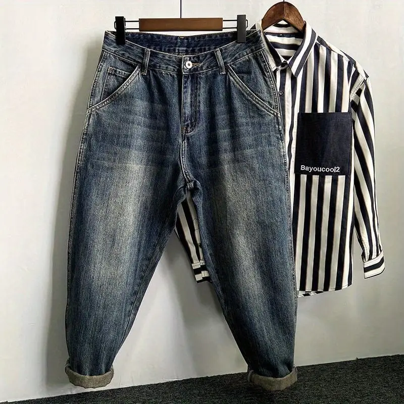 Vintage Loose Jeans for Men 2025 Autumn Winter Casual Big Size Dad Pants Retro Fashion Denim Tapered Harem Cargo Pants Men
Vintage Loose Jeans for Men 2025 Autumn Winter Casual Big Size Dad Pants Retro Fashion Denim Tapered Harem Cargo Pants Men